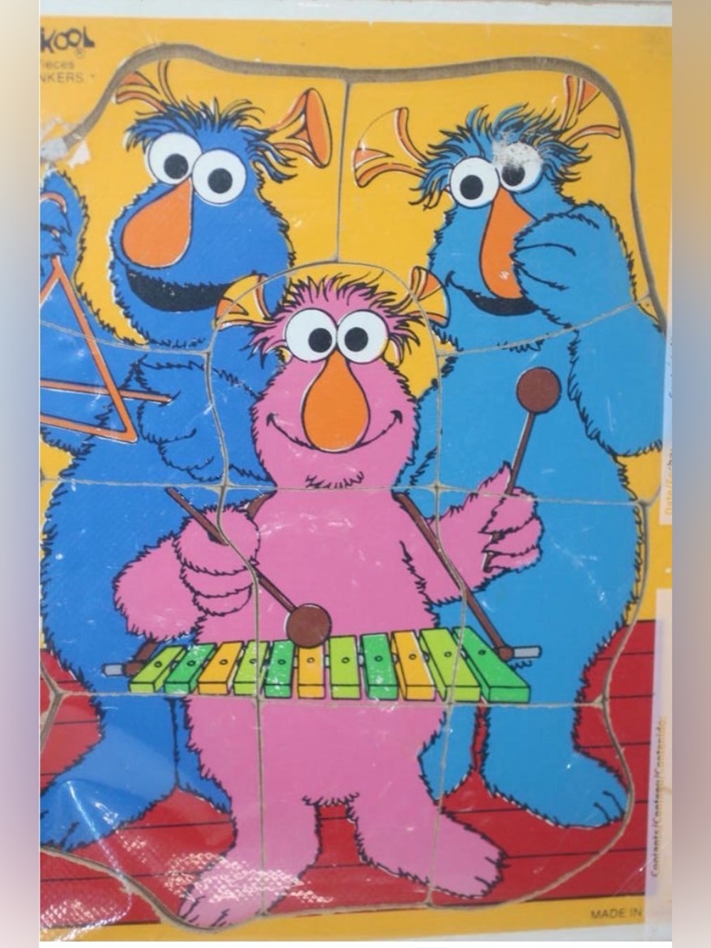 SESAME STREET - PLAYSKOOL “HONKERS” VINTAGE TRAY PUZZLE
